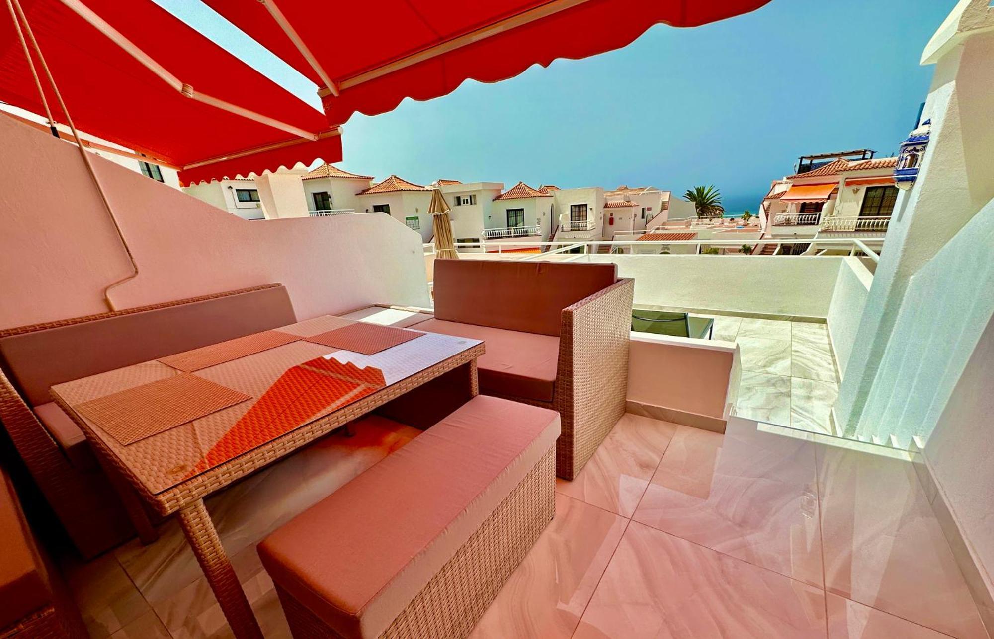 Luxury Diamond - Ocean View, Big Terraces, Air Con, Wifi Apartment Los Cristianos  Exterior photo
